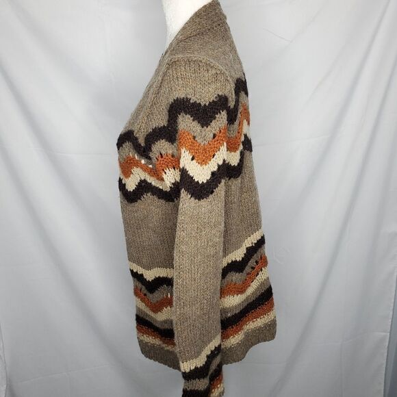 TWINS made in Italy wool blend open front‎ cardigan wool sweater M - Picture 2 of 8